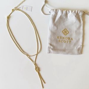 Kendra Scott Annie Y Gold Necklace. BNWT